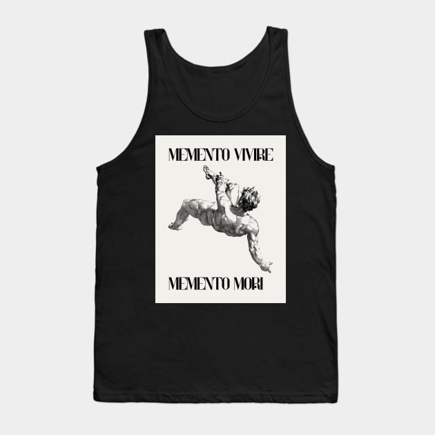 memento mori, art greek, latin phrase Tank Top by Art by Daniel Gomez